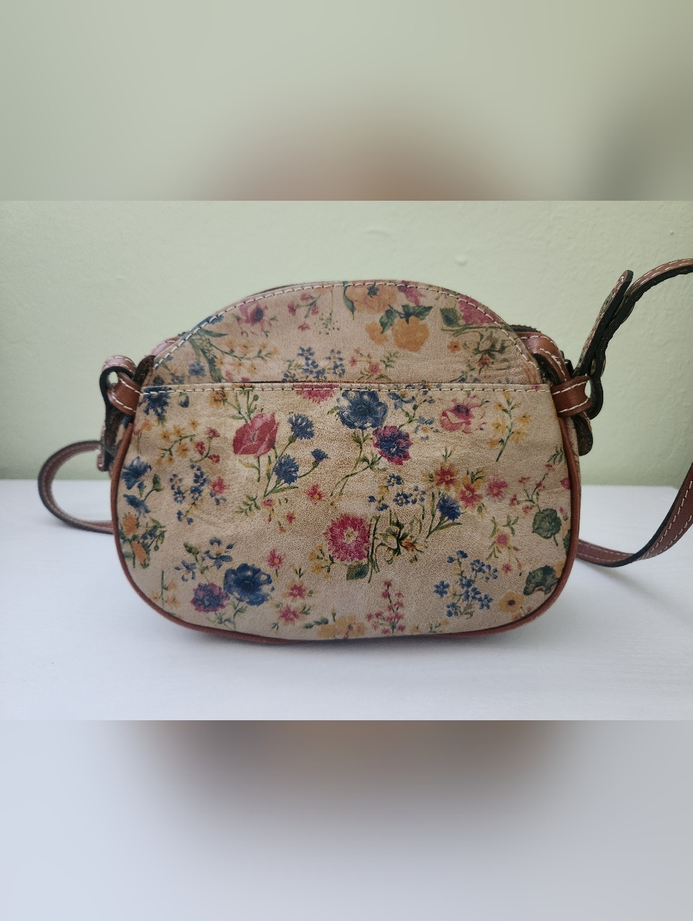 Patrisha Nash Prairie Rose Crossbody Leather Purse - Picture 2 of 10